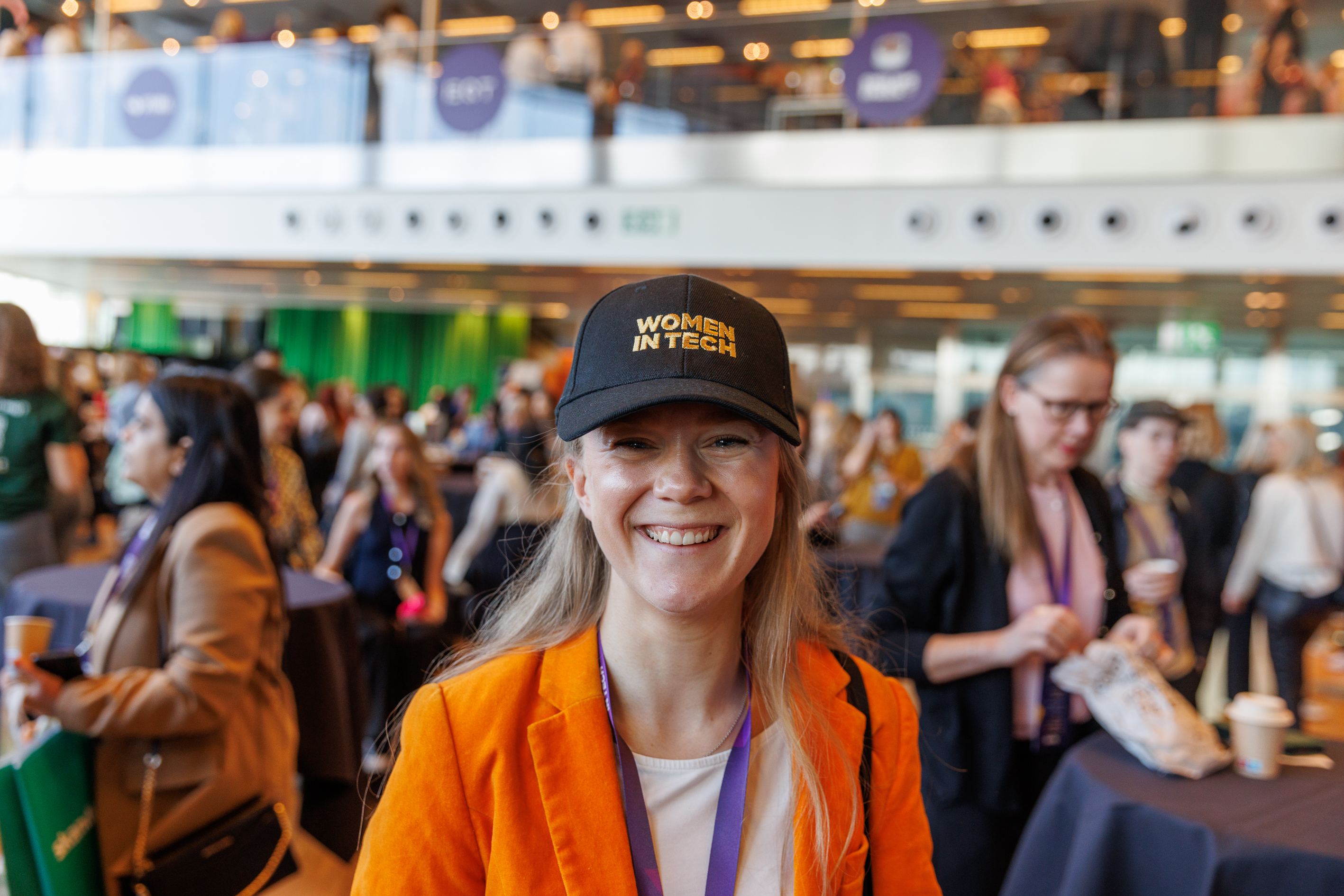 Amalia at a tech event
